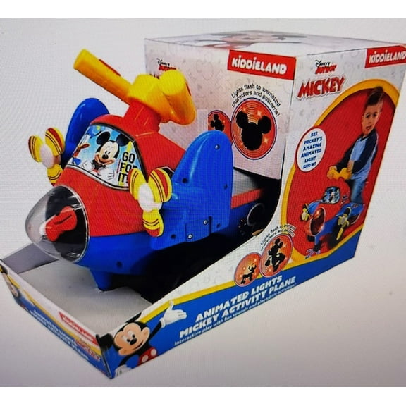 Kiddleland Animated Lights Mickey Activity Plane