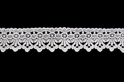 Kiddo 1.75" White or Off White Victorian Guipure Venice Lace Trim by Yardage