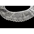 thumbnail image 1 of Kiddo 2.25" White Ruffled Gathered Raschel Lace Trim  Wholesale Sewing Notions, 1 of 7