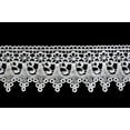 thumbnail image 1 of Kiddo 3" White or Ivory Floral Scalloped Guipure Venice Lace Trim by Yardage, 1 of 7