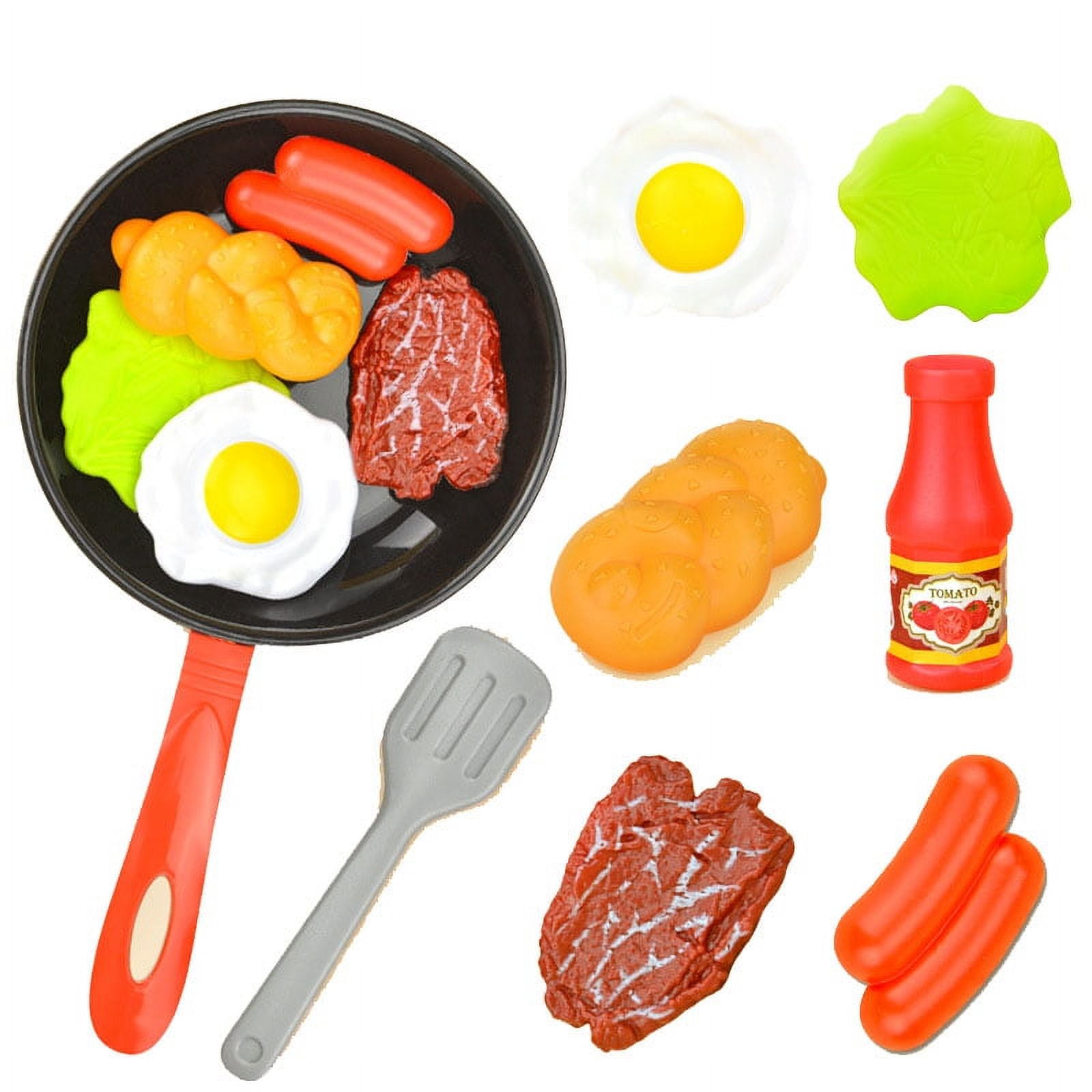 Kids play kitchen food sale