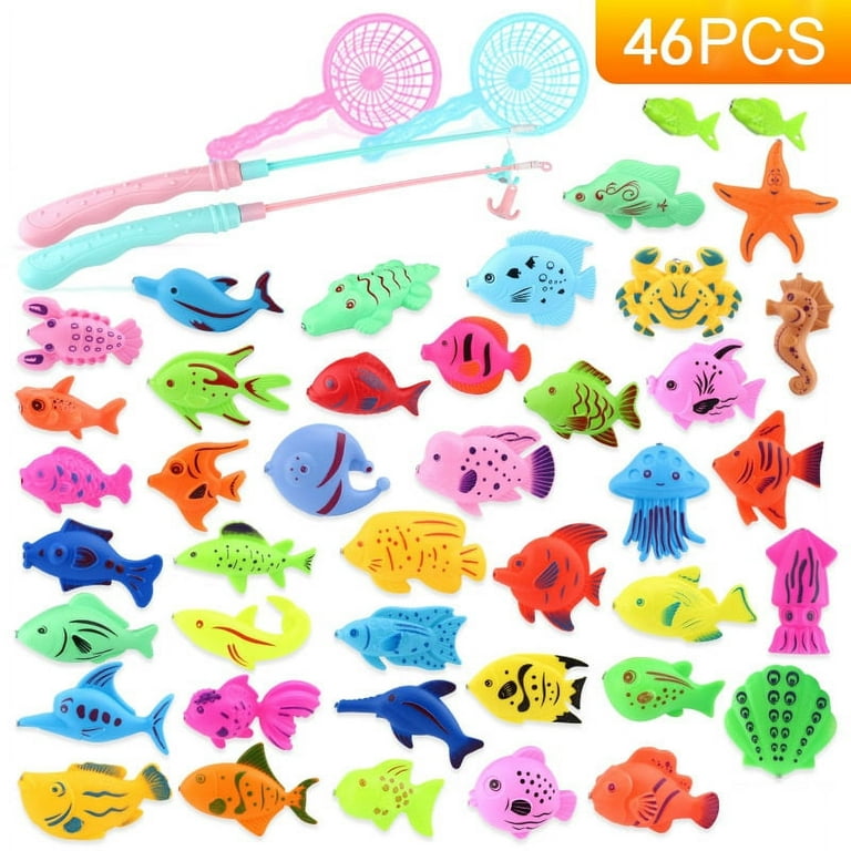 Kiddopark Magnetic Fishing Game Pool Toys for Kids，Bathtub Bath Toys Water  Fish Toys 
