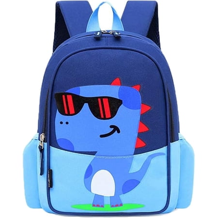 TEAMD Dinosaur-patterned small backpack, travel backpack, waterproof and cute cartoon daycare bag