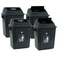 thumbnail image 1 of Kiddream 4 Packs 5 Gallons Swing Lid Garbage Can, Plastic Trash Can, 1 of 7