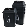 thumbnail image 1 of Kiddream 4 Packs 5 Gallons Swing Lid Garbage Can, Plastic Trash Can, 1 of 7
