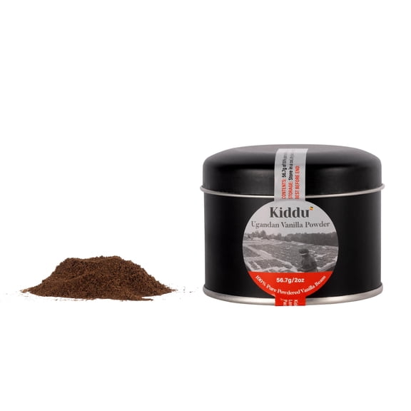 Kiddu - Vanilla Bean Powder, Fine Ground Vanilla Pods for Baking, 56.7g