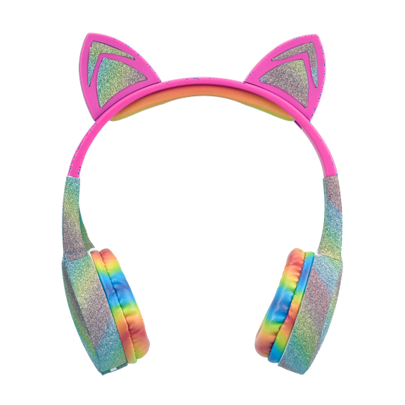 Kiddy Ears Rainbow Bluetooth Headphones (HP-Cat Rainbow)