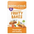 thumbnail image 1 of Kiddylicious Peach & Banana Fruity Bakes Baby Snacks Multi 6 x 22g, British Import (Pack of 3), 1 of 5