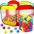 thumbnail image 1 of Kiddzery Foldable Kids Large Ball Pits Play Tents, HIGH BALL PIT 100 BALLS, 1 of 5