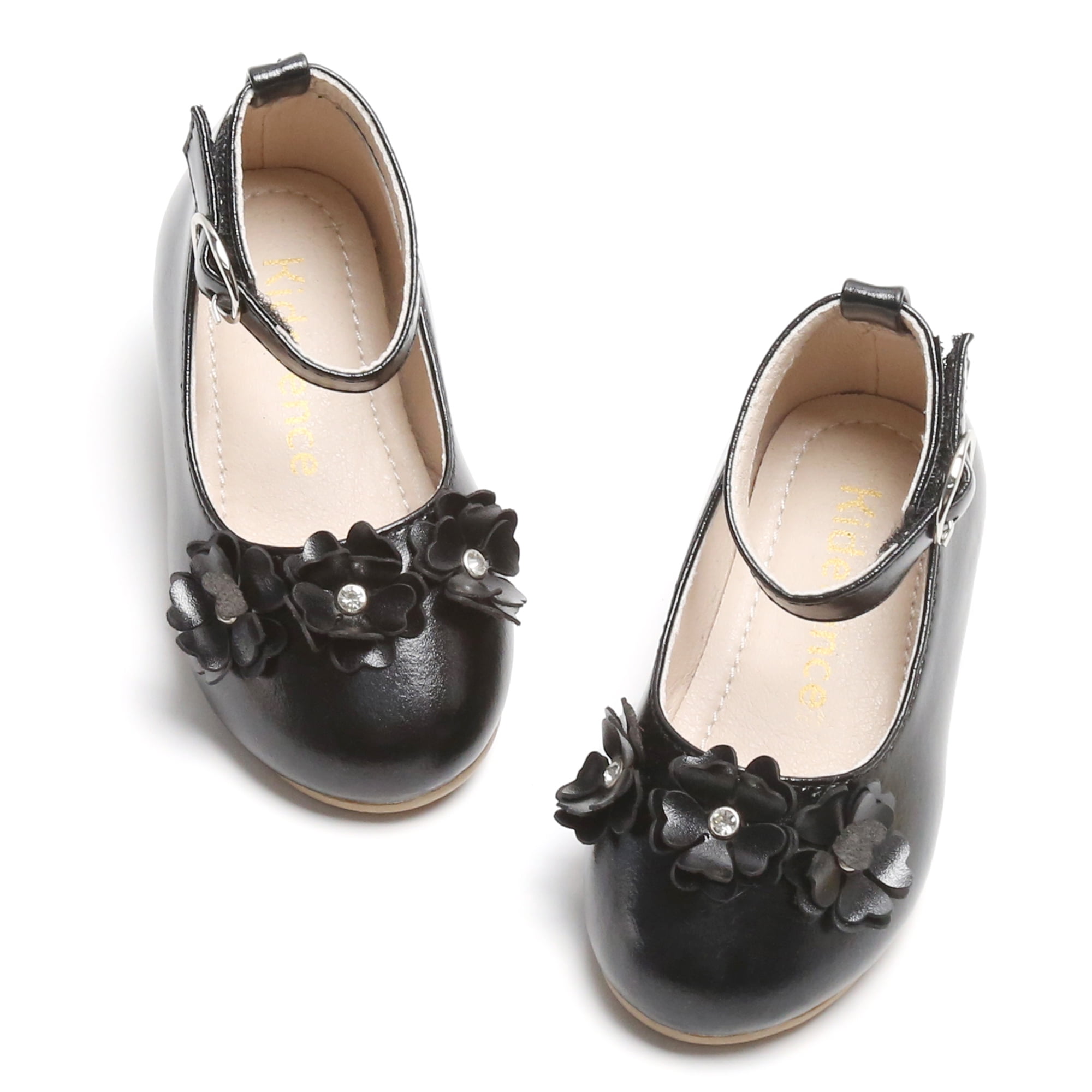 Kiderence Girls Flat Mary Jane Shoes School Party Dress Ballerina Shoe