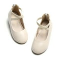 thumbnail image 1 of Kiderence Girls Flat Mary Jane Shoes School Party Dress Ballerina Shoe (Toddler/Little Kids) Off White-10M, 1 of 6