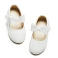 thumbnail image 1 of Kiderence Girls Flat Mary Jane Shoes School Party Dress Ballerina Shoe (Toddler/Little Kids) White-12M, 1 of 6