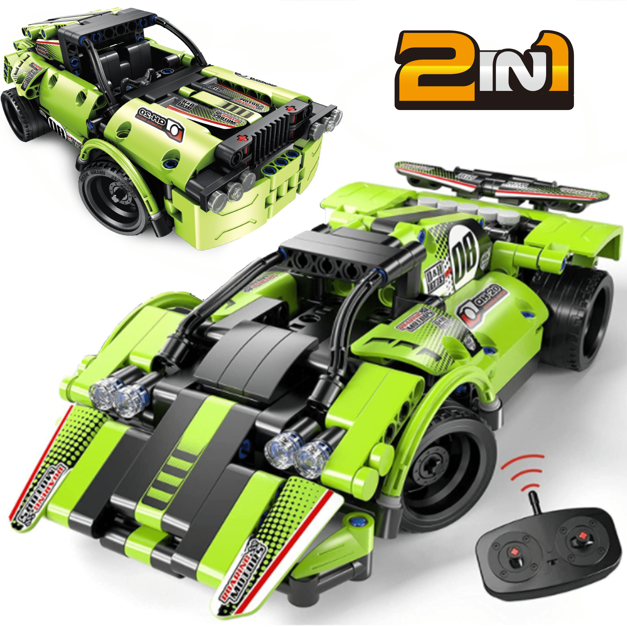 Doloowee Building Kit 392 PCS Model Car Set STEM Project Building Toys Car  for Kids Ages 8-12, Assembly Technique Car Model Kits Birthday Gift for