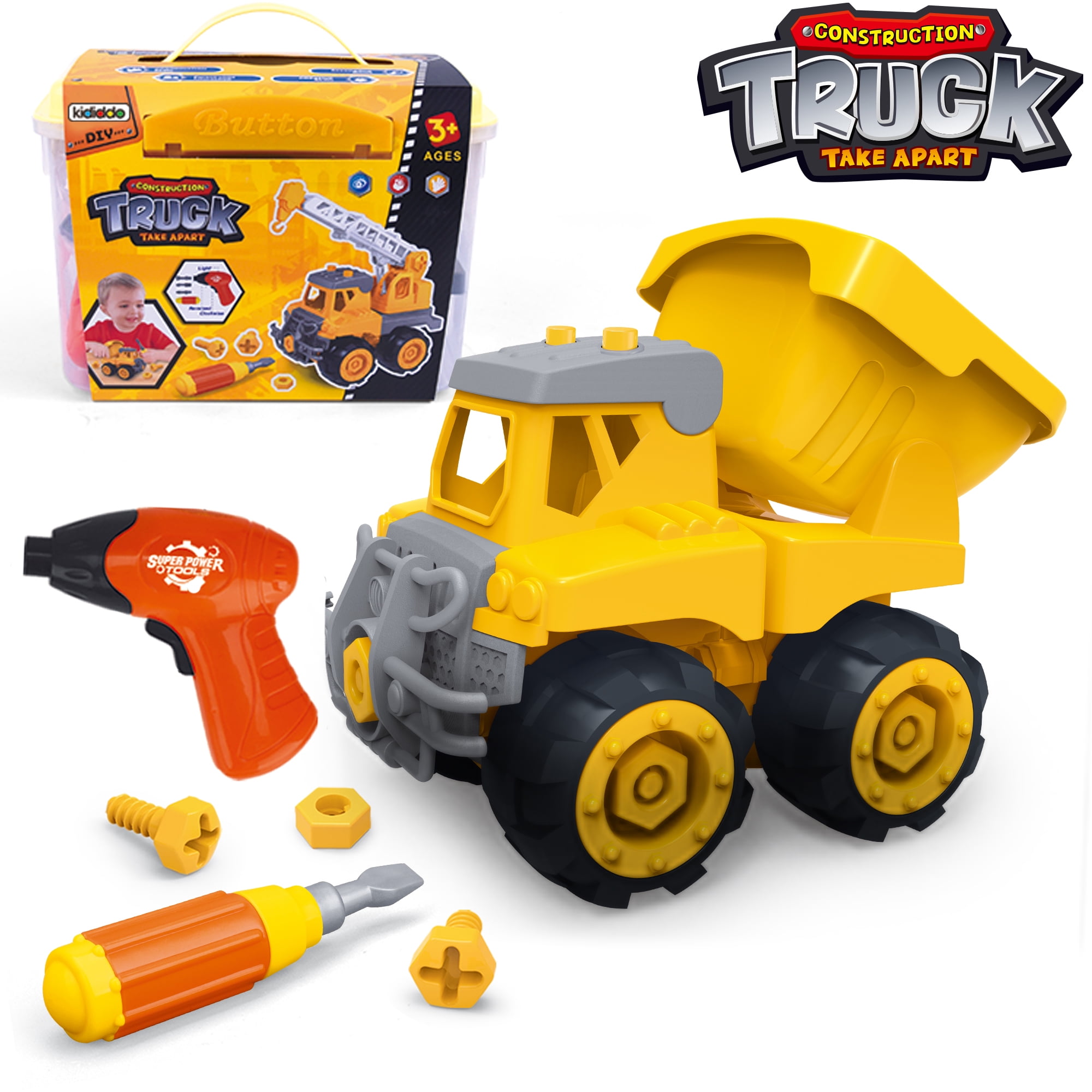 Kididdo STEM Construction Toy Set Take Apart Dump Truck for Boys