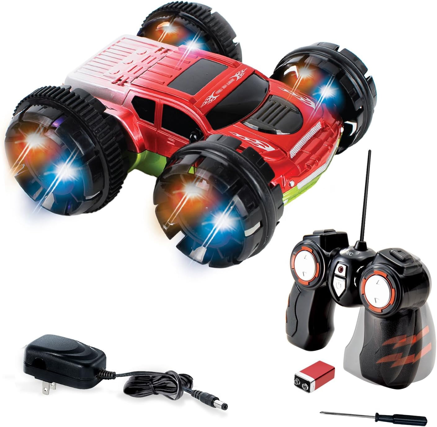 Kidirace RC Stunt Car 360 Degree Spinning and Flips Double Sided