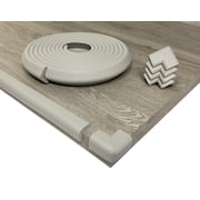 Kidkusion Table Cushion 16 ft Gray, Babyproof Edge + Corner Guards, Child Safety Bumper