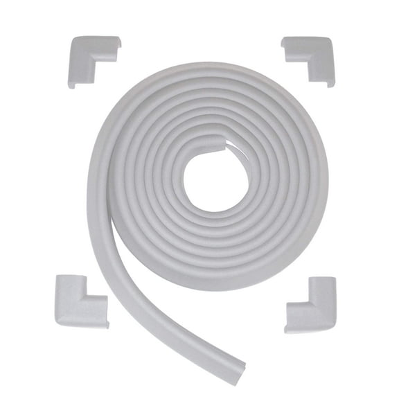 Kidkusion Table Cushion 16 ft Gray, Babyproof Edge + Corner Guards, Child Safety Bumper