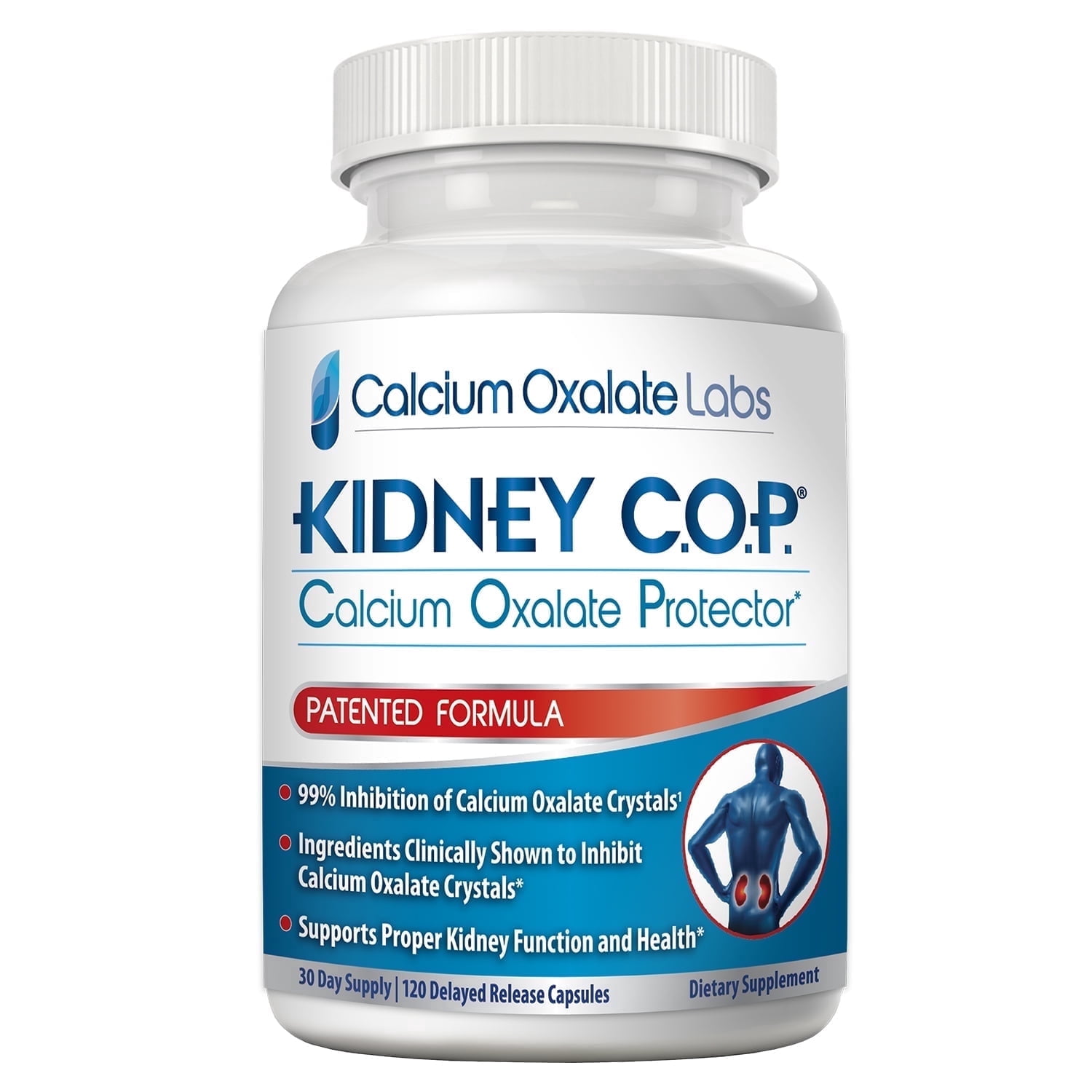 KIDNEY C.O.P. Patented Kidney Supplement for Calcium Oxalate Stone Support 