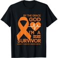 Kidney Cancer Awareness Month I'm A Survivor Orange Ribbon T-Shirt ...