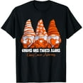 thumbnail image 1 of Kidney Cancer Awareness Month Orange Ribbon Gnomies Support T-Shirt, 1 of 3