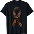 thumbnail image 1 of Kidney Cancer Awareness Orange Ribbon T-Shirt, 1 of 3