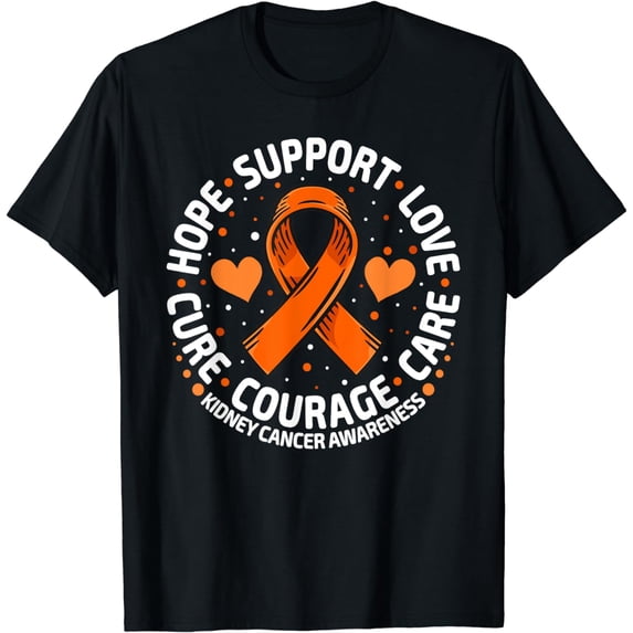 Kidney Cancer Support Family Kidney Cancer Awareness T-Shirt
