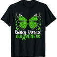 thumbnail image 1 of Kidney Disease Awareness Butterfly Kidney Disease Warrior T-Shirt, 1 of 4