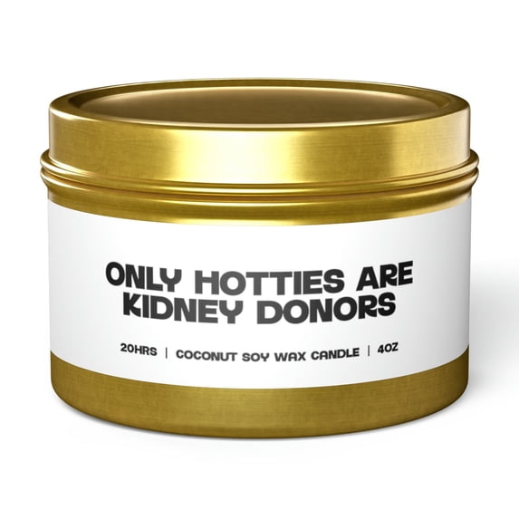 Kidney Donor Organ Thank You Appreciation Tin Candle Gift Vanilla Coffee