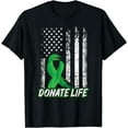 thumbnail image 1 of Kidney Donor USA Flag - Donate Life Patriotic Organ Donor T-Shirt, 1 of 4