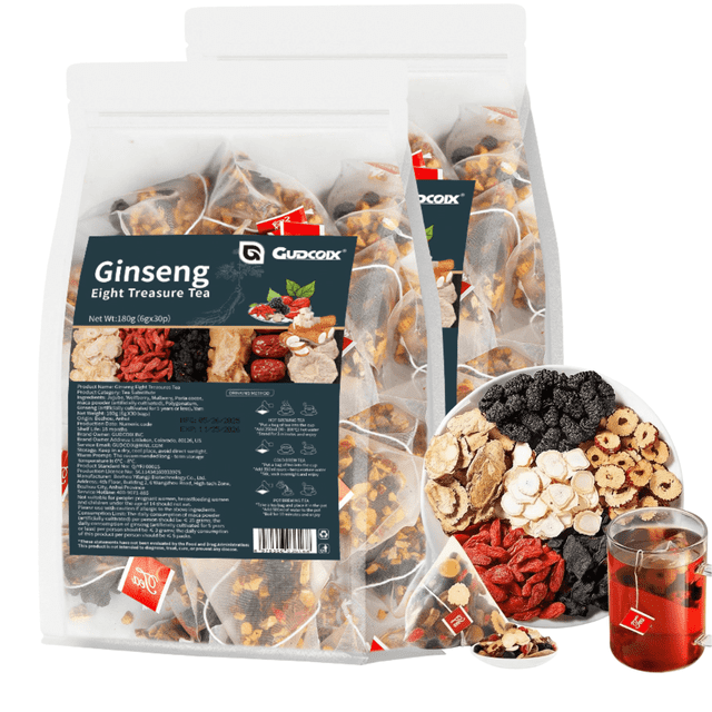 Kidney Ginseng Eight Treasure Herbal Tea with Wolfberry & Mulberry Maca ...