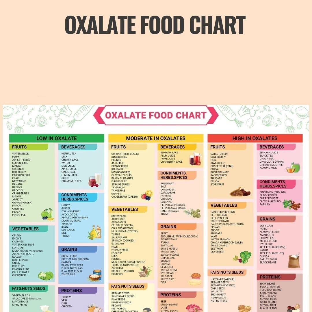Kidney Health Comprehensive Low Oxalic Acid Food List And Dietary Plan ...