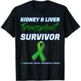 thumbnail image 1 of Kidney Liver Transplant Survivor renal organ disease patient T-ShirtMen and women can wear, black T-shirts, gifts. Age: M,L，XL 2XL, 3XL, 260XL, 1 of 4
