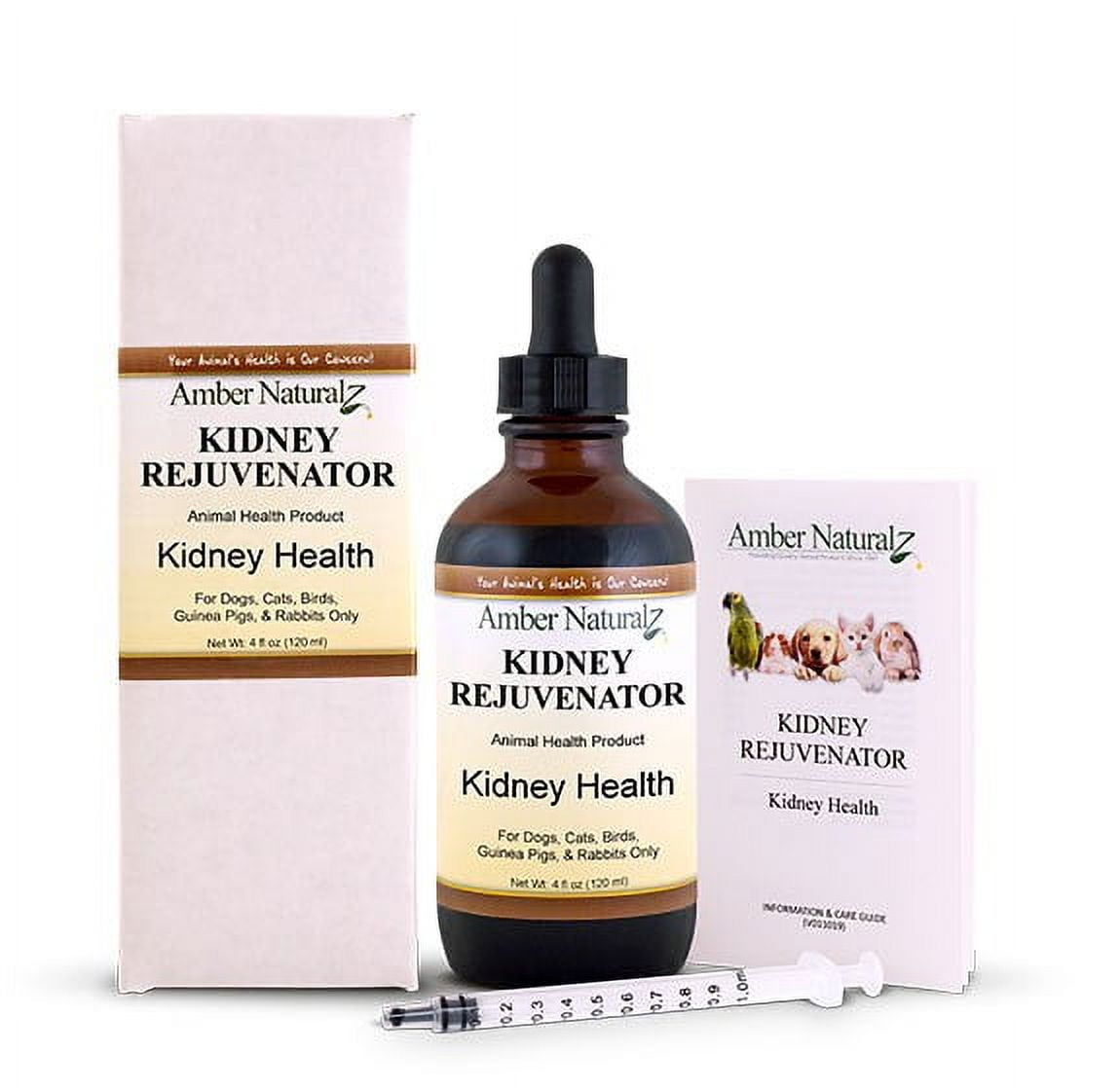 Amber NaturalZ Kidney Health for Pets | Pet Herbal Supplement for Kidney Wellness 4oz