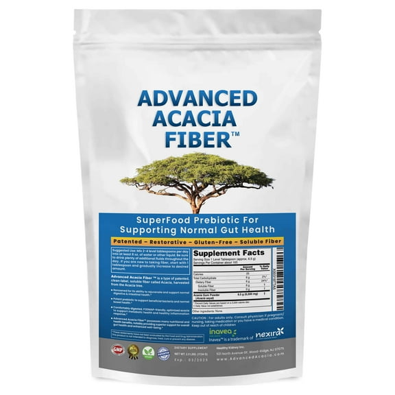 Kidney Restore Advanced Acacia Fiber: Organic Superfood Prebiotic for Supporting Normal Gut Health, 1 lb. bag