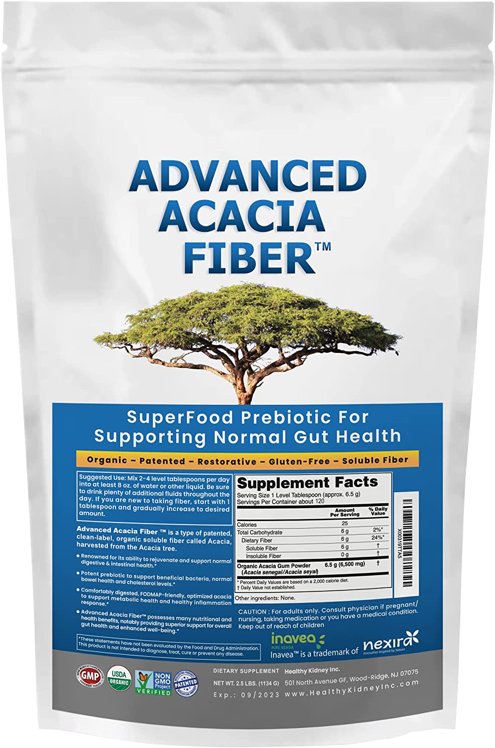 Kidney Restore Advanced Acacia Fiber Superfood Prebiotic for