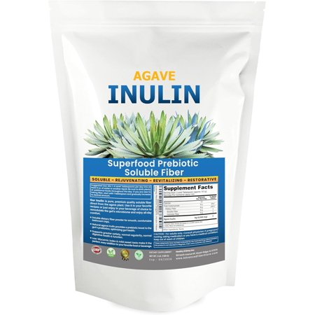 Agave Inulin Prebiotic Soluble Fiber Powder, Unflavored, 3 lb
