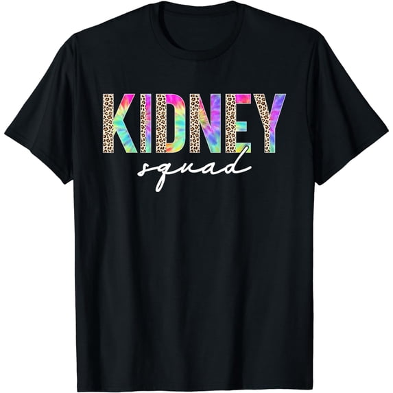 Kidney Squad Leopard Tie Dye Nephrology Nurse For Women Men T-Shirt