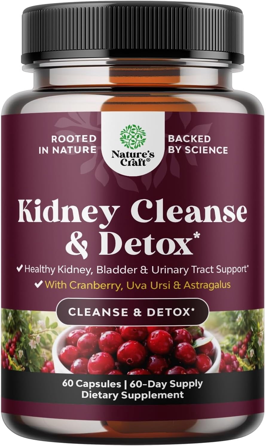 Natures Craft Kidney Support Cranberry Pills, 60 Capsules