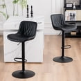 thumbnail image 1 of Kidol & Shellder Black Bar Stools Set of 2 Modern Kitchen Island Barstool, 1 of 5