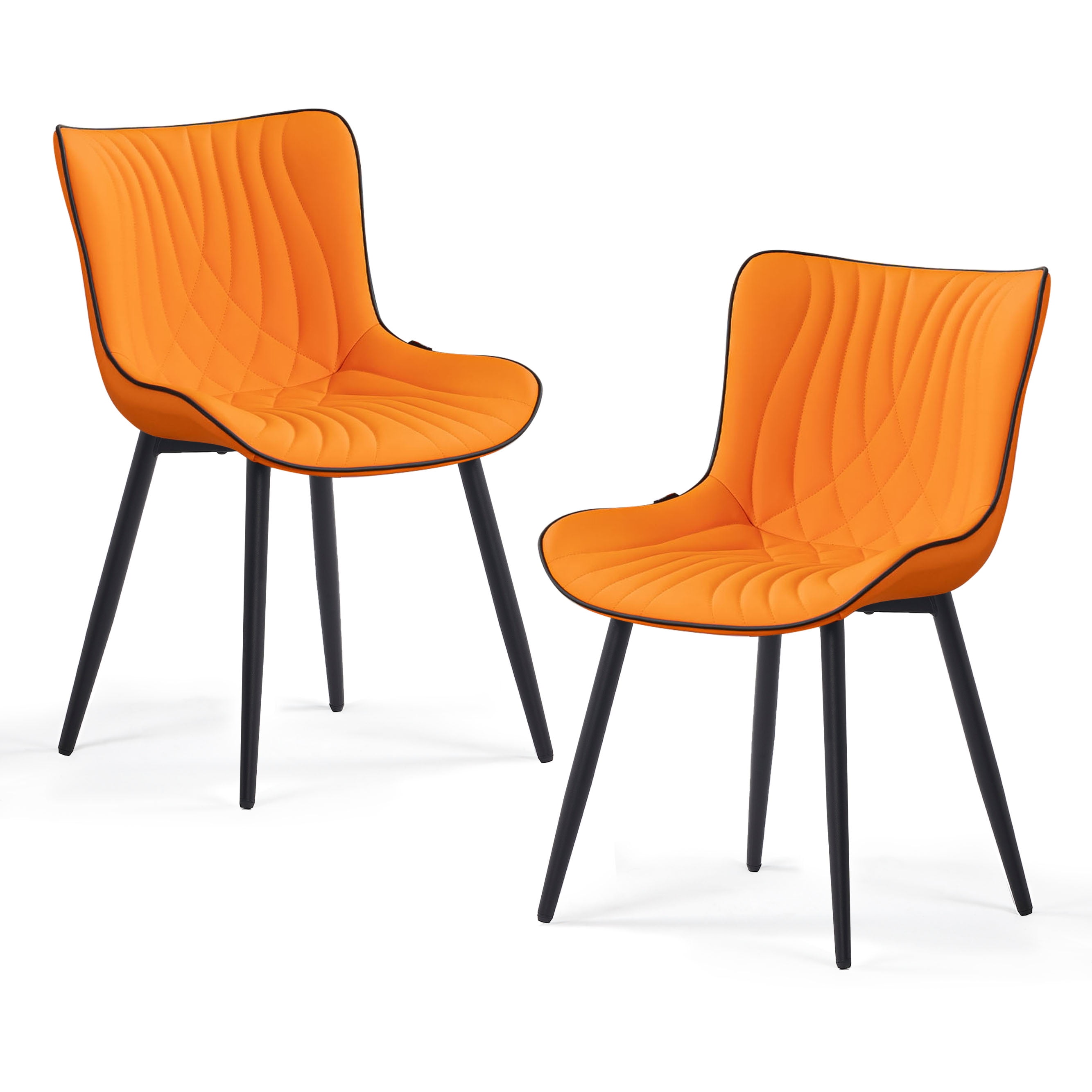 Kidol & Shellder Dining Chairs Set of 2 Soft Leather Dining Room Chairs