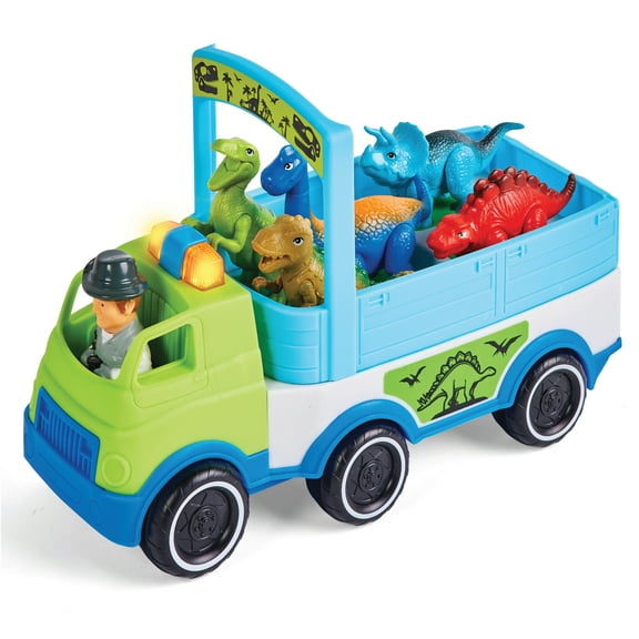 Kidoozie Dino Adventure Hauler. Dinosaur & Vehicle Play for your Toddler or Preschooler. For Ages 12 Months and Older.