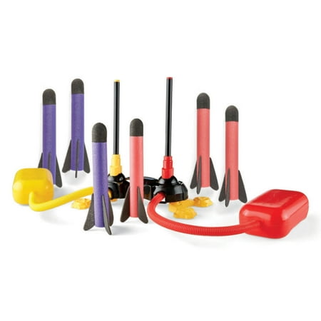 Kidoozie Duel Rocket, Outdoor Play set with 6 Foam Rockets; For Ages 3 Years and Up