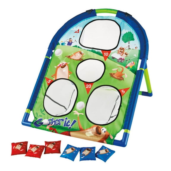 Kidoozie Gopher It! Bag Toss, 2 Player, Gameboard Bag Toss, For Children 3 Years and Up
