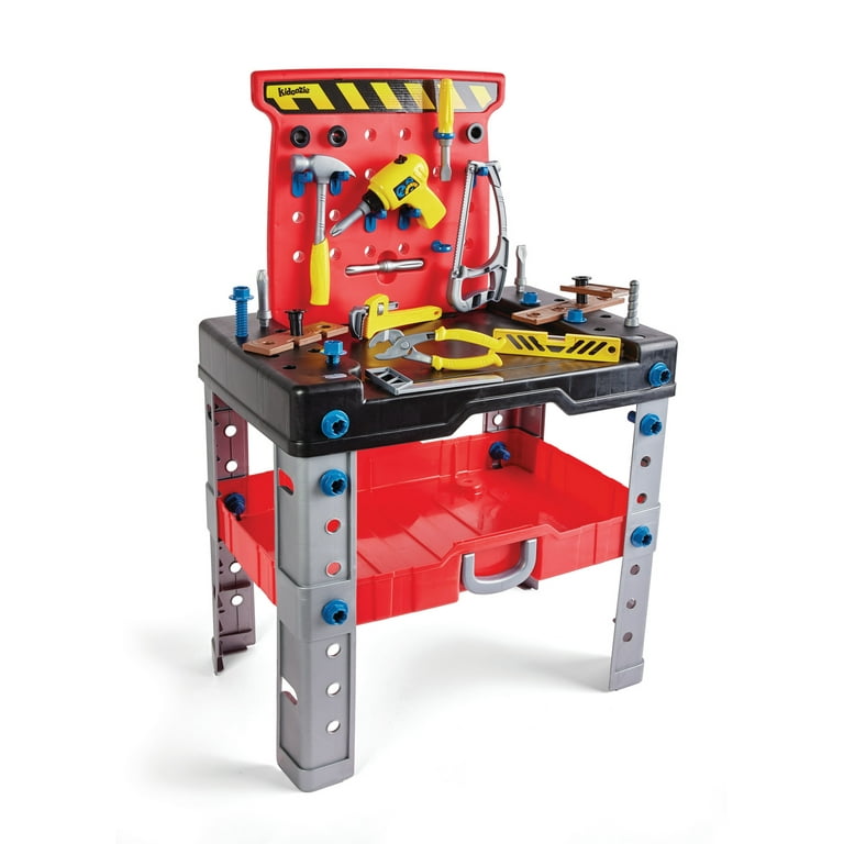 Kidoozie Just Imagine Pack 'N Go Workbench, Over 50 Pieces, Ages 3