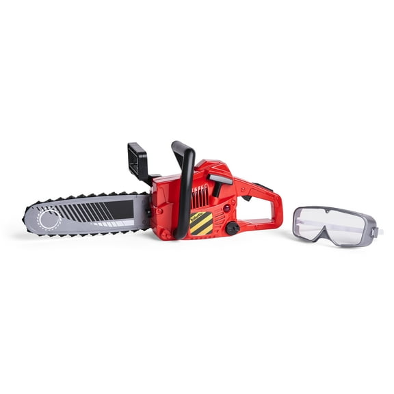 Kidoozie Just Imagine Power Chainsaw with Goggles for Outdoor Pretend Play. Includes For Children Ages 3+