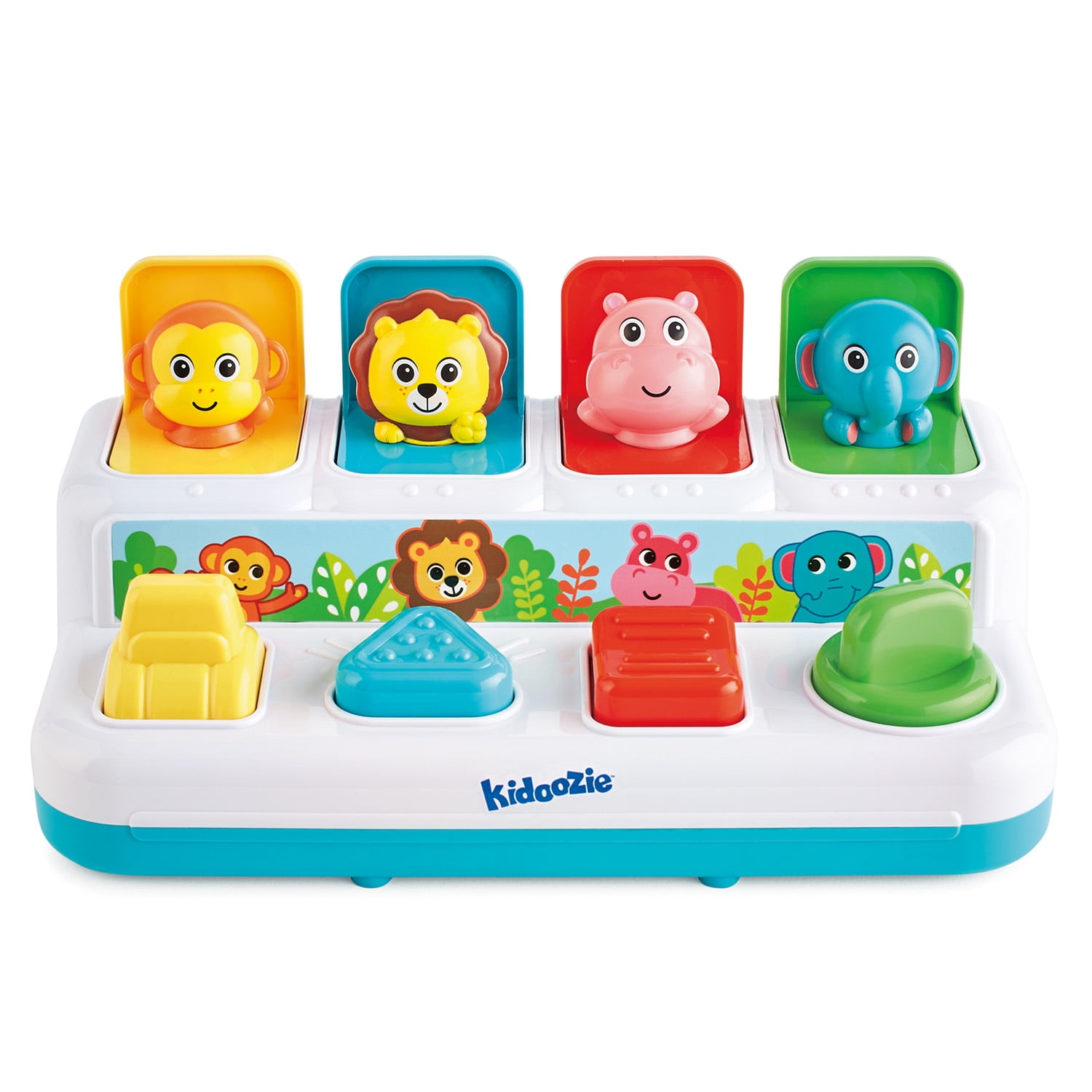 Kidoozie Pop 'n Play Animal Friends, Pop Up Activity Toy for
