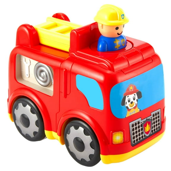 Kidoozie Press n Zoom Fire Engine - Developmental Activity Toy for Toddlers ages 12 months and older