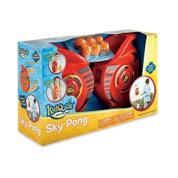 Kidoozie Sky Pong Ball Launchers with 2 Launchers and 6 Foam Balls
