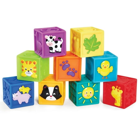 Kidoozie Squeak 'n Stack Blocks for Infants and Toddlers, Multicolor, 6-24 Months price history and forecast - Kidoozie E00381