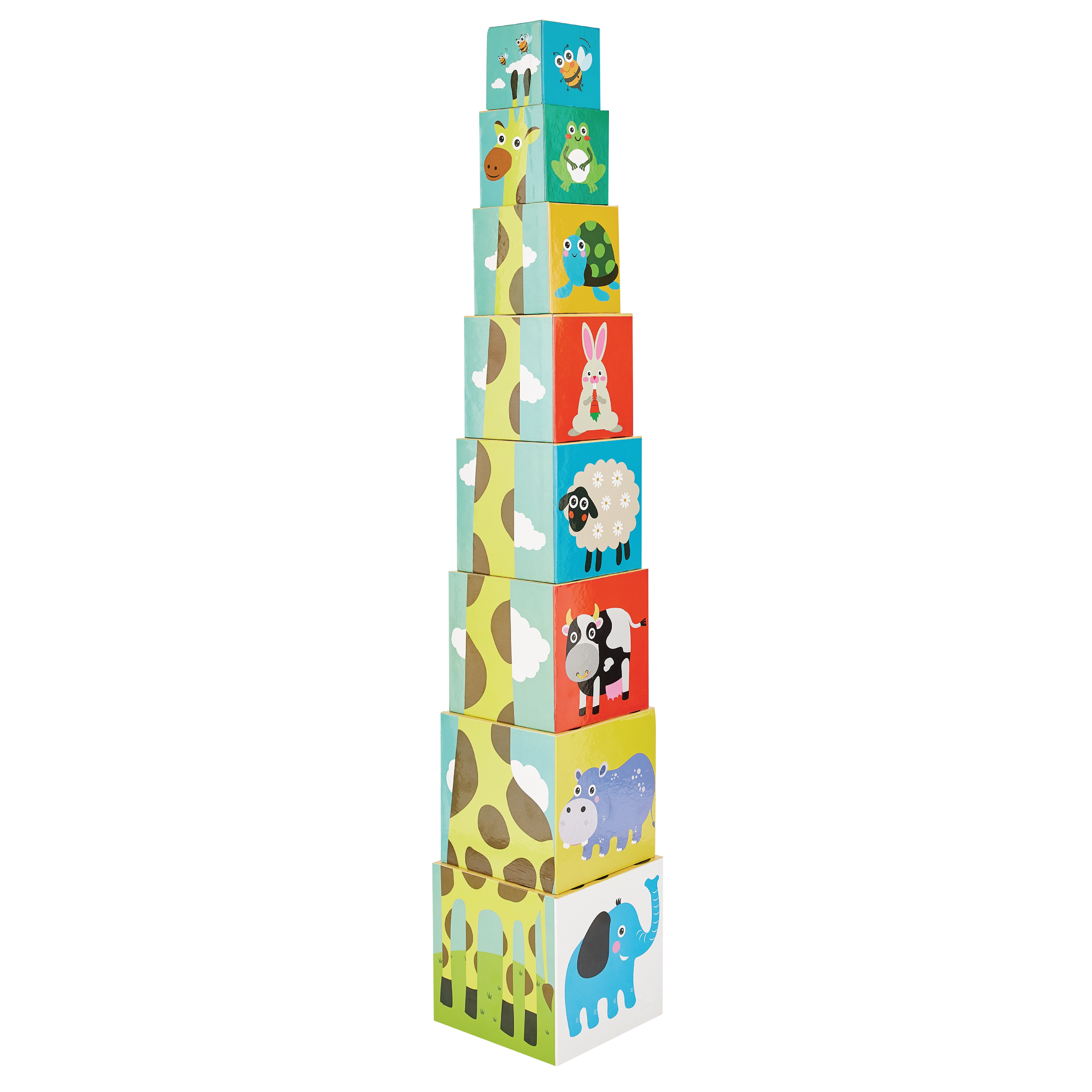 Kidoozie Stack N' Learn Cubes - Build a 3 Inch Giraffe with